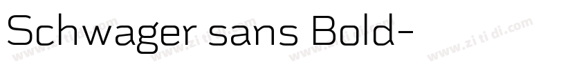 Schwager sans Bold字体转换